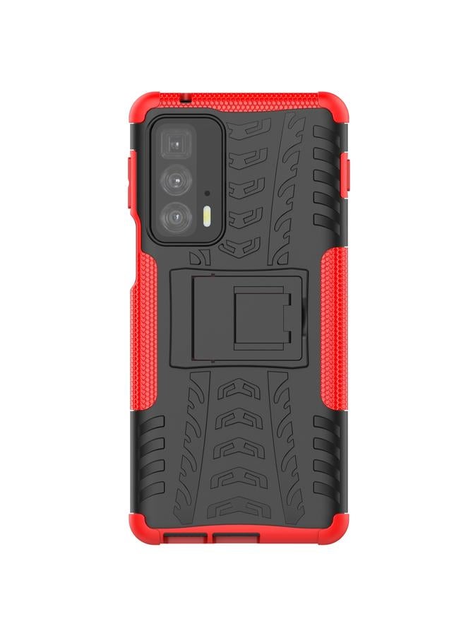 اس-توب جراب لهاتف Motorola Edge 20 Pro مصنوع من مادة TPU+PC المقاومة للصدمات مع حامل - Image 2