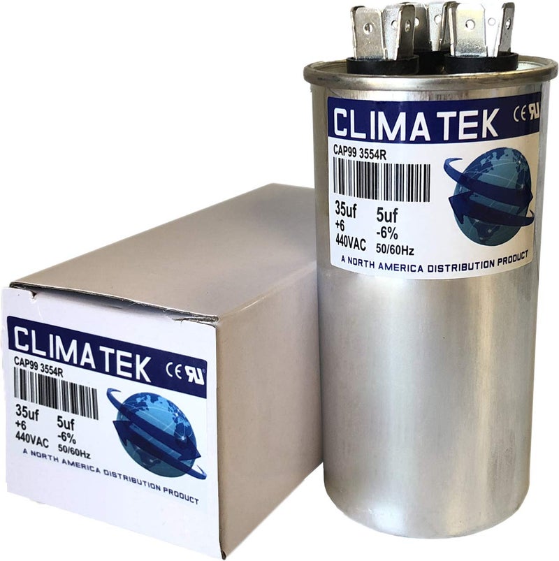 ClimaTek 97F9834 - 35 + 5 uf MFD 370 Volt VAC - ClimaTek Round Dual Run Capacitor Upgrade for GE Genteq - Image 5
