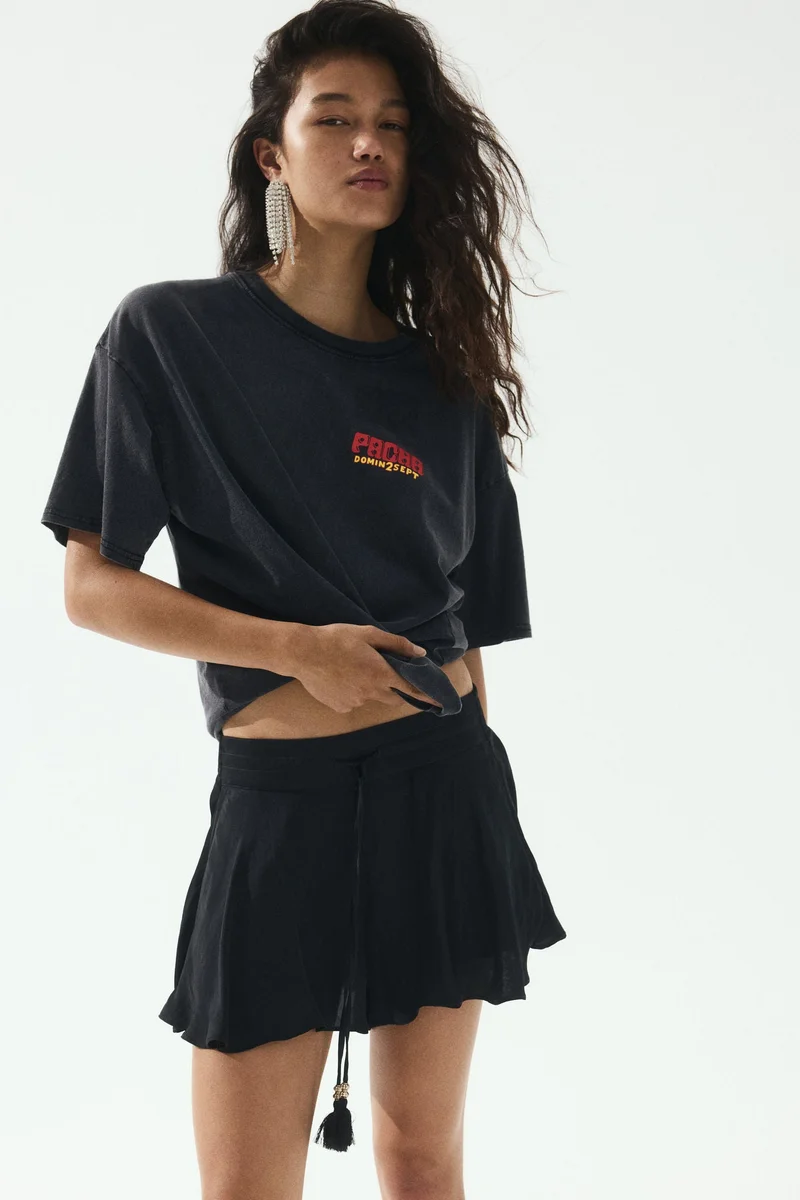 H&M Airy drawstring shorts