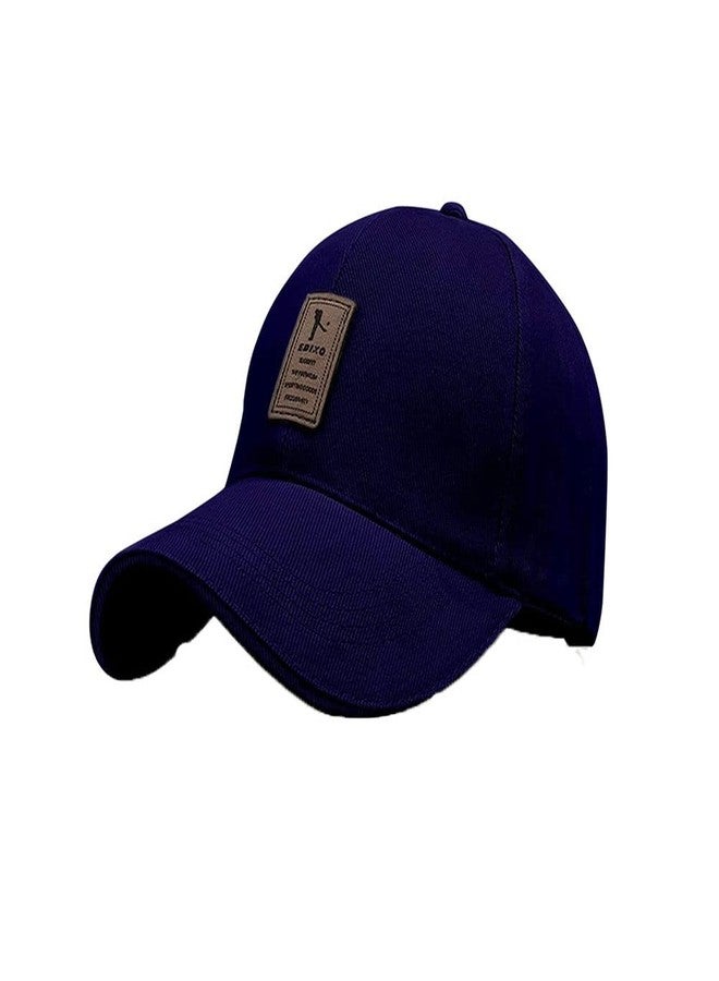 Malvina Boy's & Girl's Mesh Snapback Baseball Cap for Hunting, Fishing, Outdoor Activities(Navy Blue) - Image 1