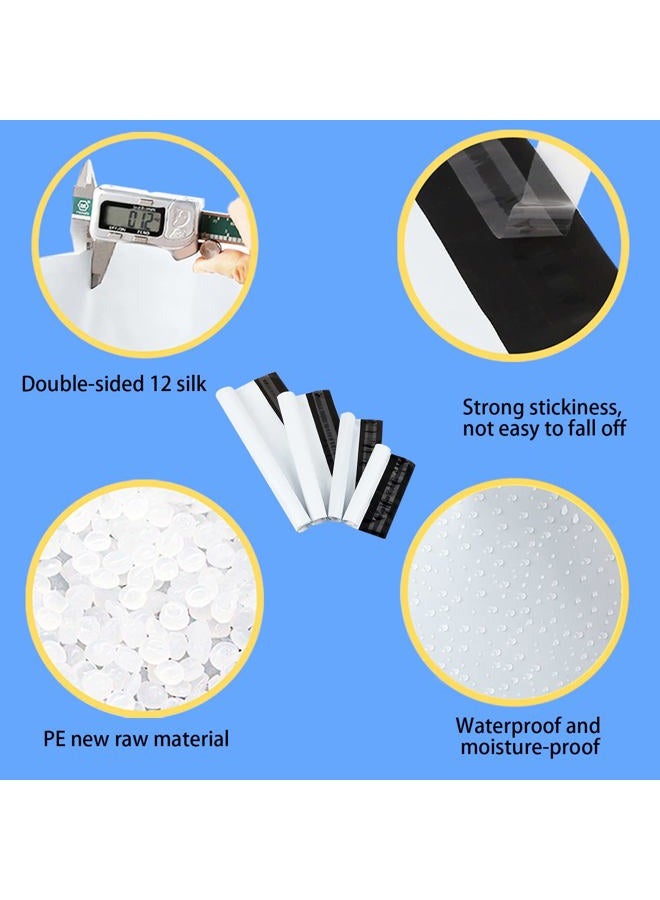 newlng Poly Mailers Shipping Bags Mailing bags 50pcs 4 Assorted Sizes White Shipping Envelopes Self-sealing Adhesive Waterproof and Tear-Proof Packaging Bags Shipping Bags for Clothing Books Gift - Image 4