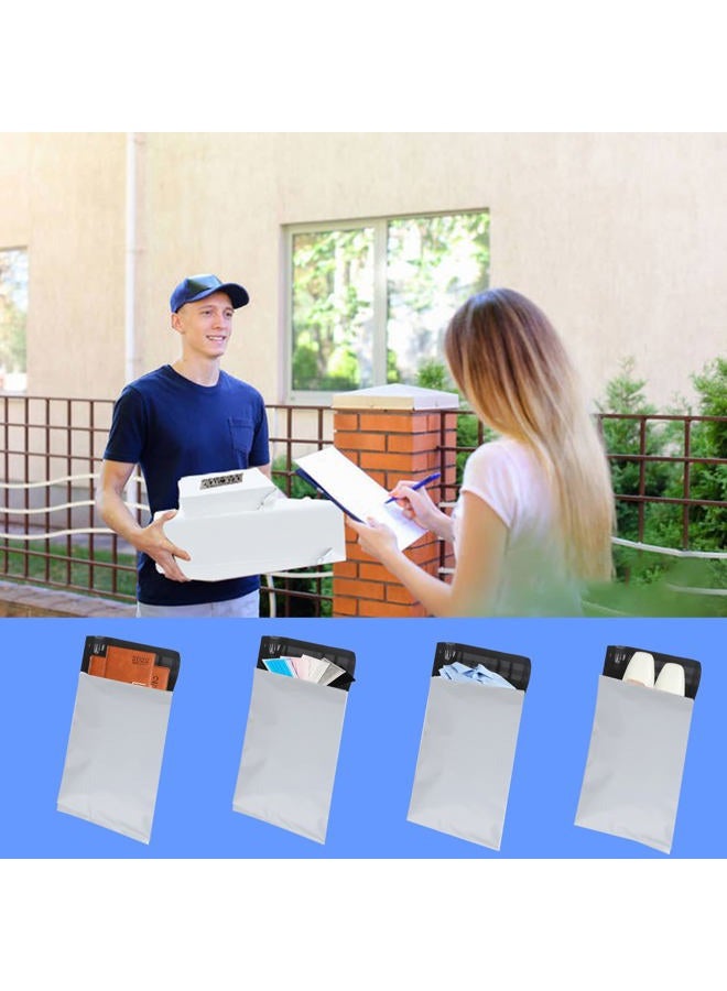newlng Poly Mailers Shipping Bags Mailing bags 50pcs 4 Assorted Sizes White Shipping Envelopes Self-sealing Adhesive Waterproof and Tear-Proof Packaging Bags Shipping Bags for Clothing Books Gift - Image 5