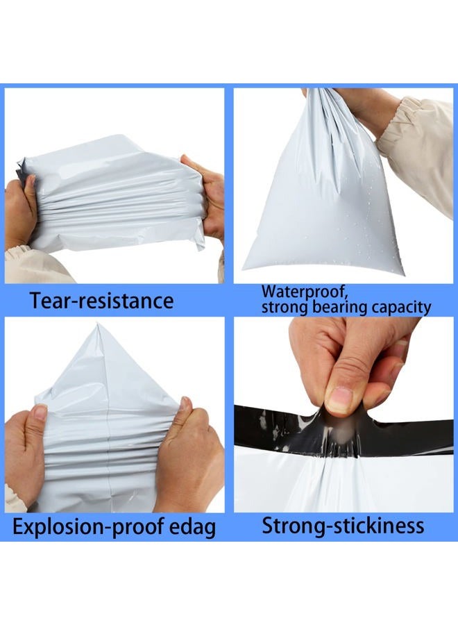 newlng Poly Mailers Shipping Bags Mailing bags 50pcs 4 Assorted Sizes White Shipping Envelopes Self-sealing Adhesive Waterproof and Tear-Proof Packaging Bags Shipping Bags for Clothing Books Gift - Image 3