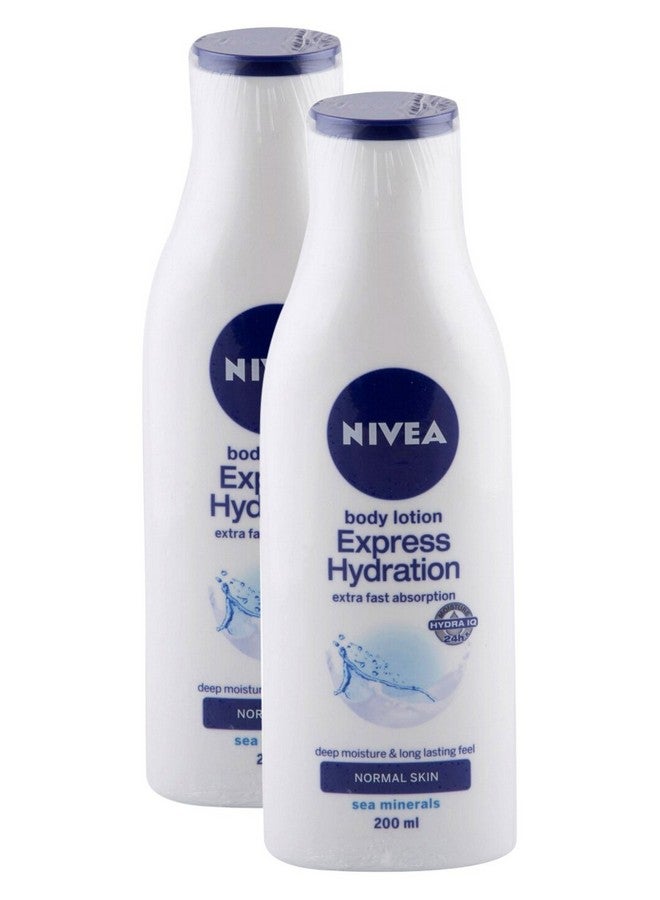 Nivea مجموعة نيفيا بيغ بازار - لوشن الجسم ترطيب سريع، 200 مل (عبوة من 2) حزمة ترويجية