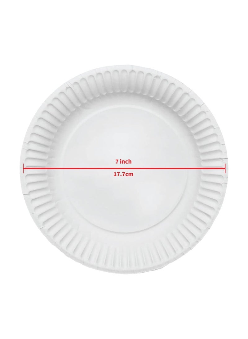 صني مجموعة ساني ١٠٠ طبق ورقي للاستخدام مرة واحدة، مقاس ٩ بوصات - Image 3