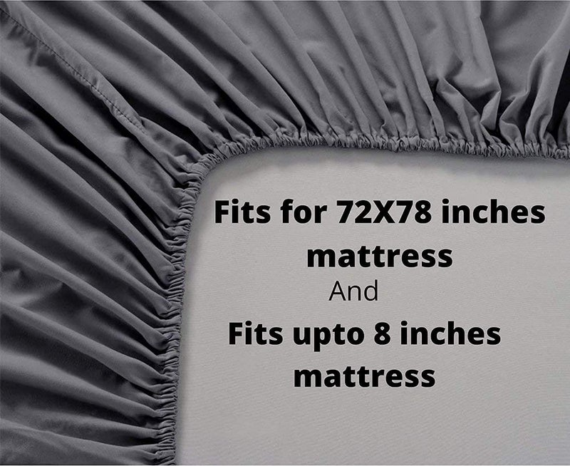 EVERLUSH Best Fitted Printed Bedsheets Double King Size Bedsheets with 2 Pillow Covers Glace Cotton bedsheet by |EVERLUSH| (Lotus Flower, King 72" X 78")  - Image 3