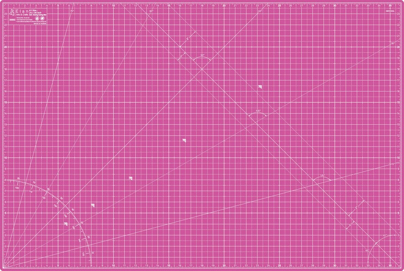 حصيرة قطع إيلان A1 وردية بنفسجية كبيرة ذاتية الشفاء 24 × 36 بوصة 5 طبقات لوح حرفة وردي لوح هواية للحرف 24 × 36 بوصة
