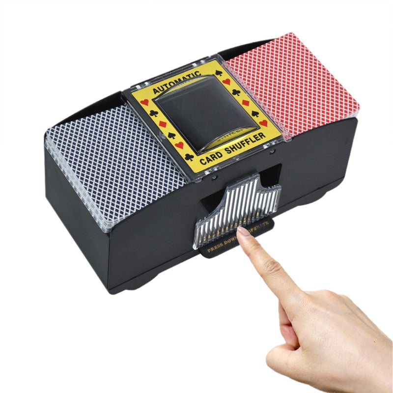 2/6 Decks Automatic Card Shuffler, Battery-Operated Electric Shuffler for UNO, Phase 10, Skip-Bo, Texas Hold'em, Poker, Home Card Games - Image 5