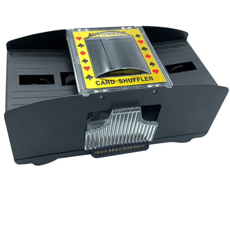 2/6 Decks Automatic Card Shuffler, Battery-Operated Electric Shuffler for UNO, Phase 10, Skip-Bo, Texas Hold'em, Poker, Home Card Games - Image 1