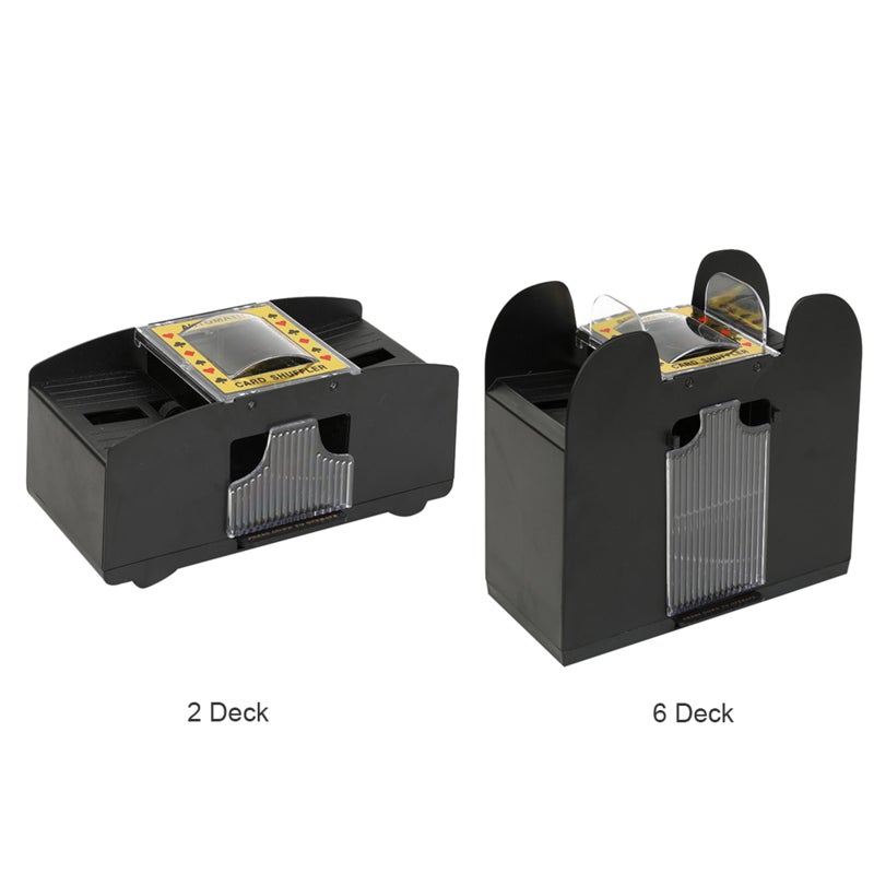 2/6 Decks Automatic Card Shuffler, Battery-Operated Electric Shuffler for UNO, Phase 10, Skip-Bo, Texas Hold'em, Poker, Home Card Games - Image 2