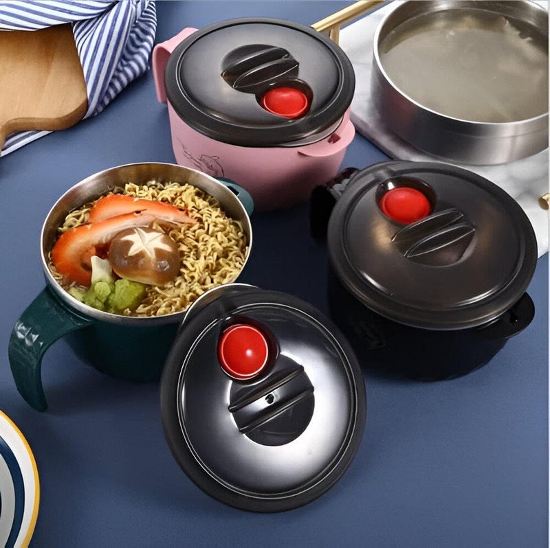 Instant Pasta Cooker - Enjoy the perfect combination of style and functionality with this Stainless Steel Instant Pasta Cooker designed for dorms and takeaways - Image 2