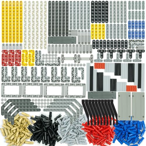 Pasacho 582pcs Technical Parts and Pieces Beams Axles Connectors Bricks Sets Compatible with Technical Chassis Frame Liftarm and Pins Building Blocks Accessories Robot Kits Bulk Toys - Image 1