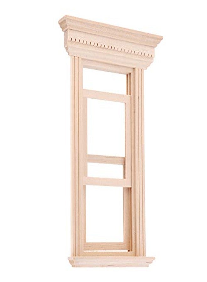 EatingBiting 1:12 Scale mini House Miniature Furniture Unpainted Wooden 2-Pane Sash Window Frames Frame Unpainted DIY Pretend Play Accessories - Image 5