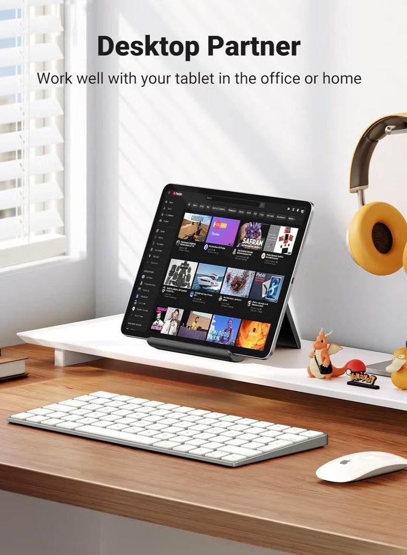 Tablet Stand Holder Adjustable Portable Desktop Dock Office Compatible with iPad Pro 11 Air Mini iPhone 16 15 and other Tablets and Phones - Image 2
