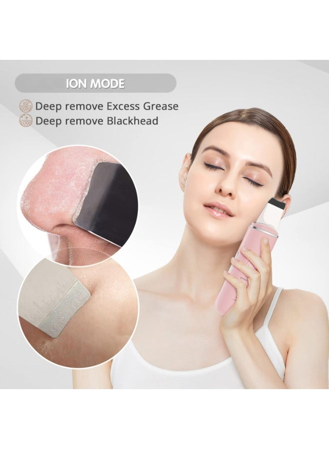 LUMYA Facial Skin Scrubber, Multi-Function Blackhead Remover, Portable Pore Cleaner with Silicone Brush & Lifting Mode, for Deep Cleansing Care,2 Silicone Covers Included  - Image 4