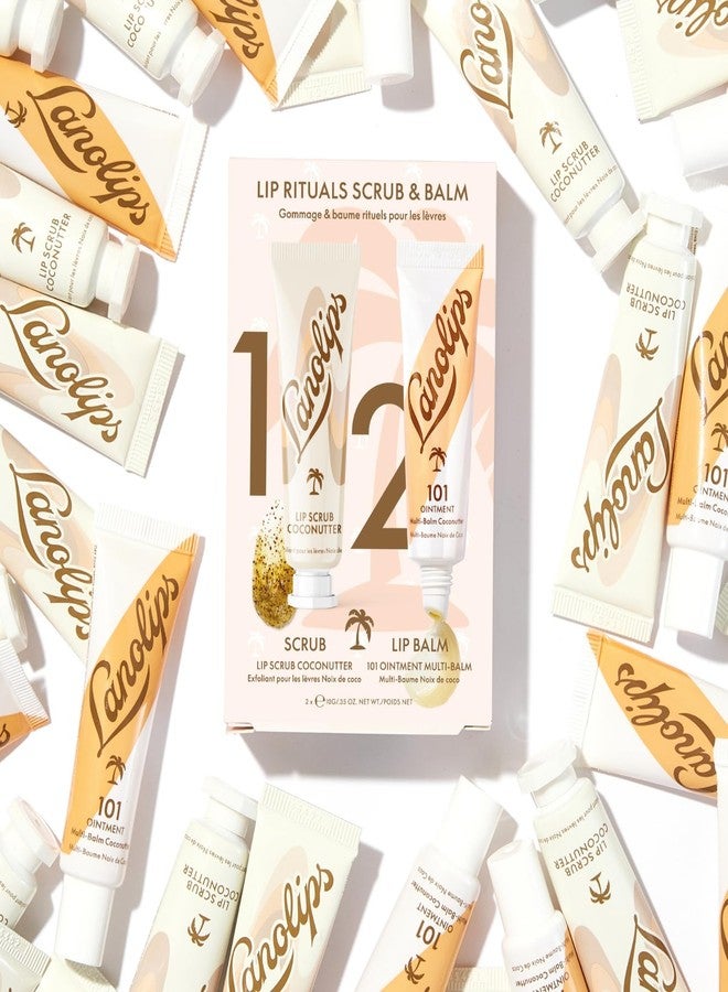 Lanolips Coconutter Lip Scrub & Lip Balm - Lip Rituals Lip Care Kit Infused with Pure Lanolin & Coconut Oil - Gently Smoothes and Hydrates Dead Skin (2 Count) - Image 4