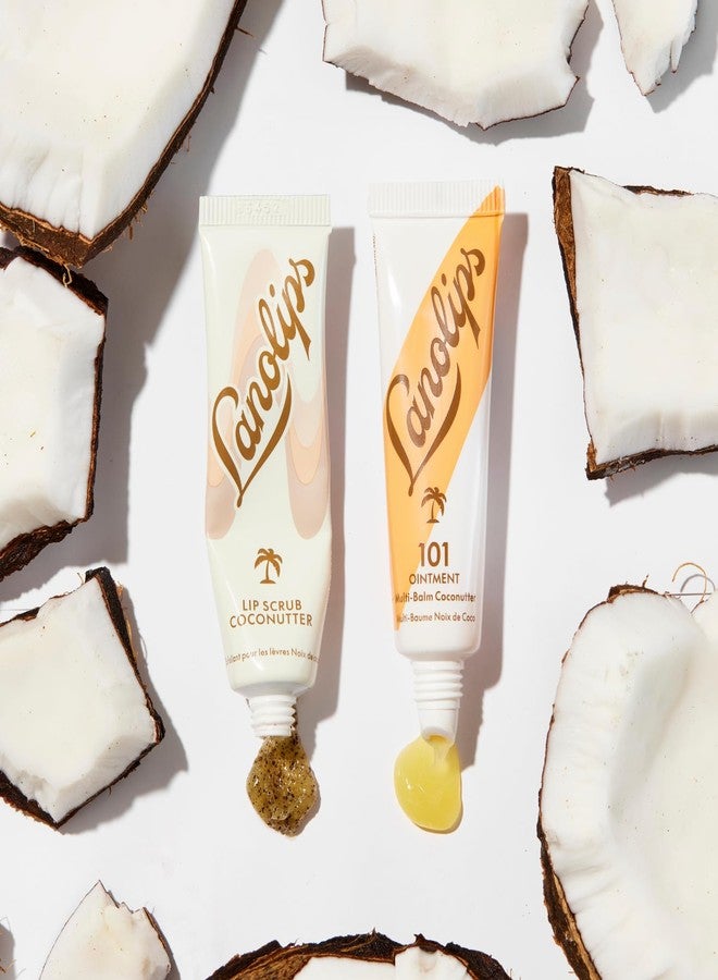 Lanolips Coconutter Lip Scrub & Lip Balm - Lip Rituals Lip Care Kit Infused with Pure Lanolin & Coconut Oil - Gently Smoothes and Hydrates Dead Skin (2 Count) - Image 3