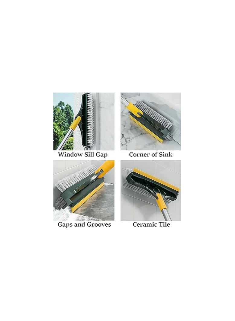 Joymob Upgraded 3 in 1 Bathroom Cleaning Brush with Mop, Tile Cleaning Brush, 180 Degree Rotation Long Handle Bath Brush, Bathroom Floor Cleaning Brush, Bathroom Cleaning Accessories (3 in 1 Mop)-H - Image 3