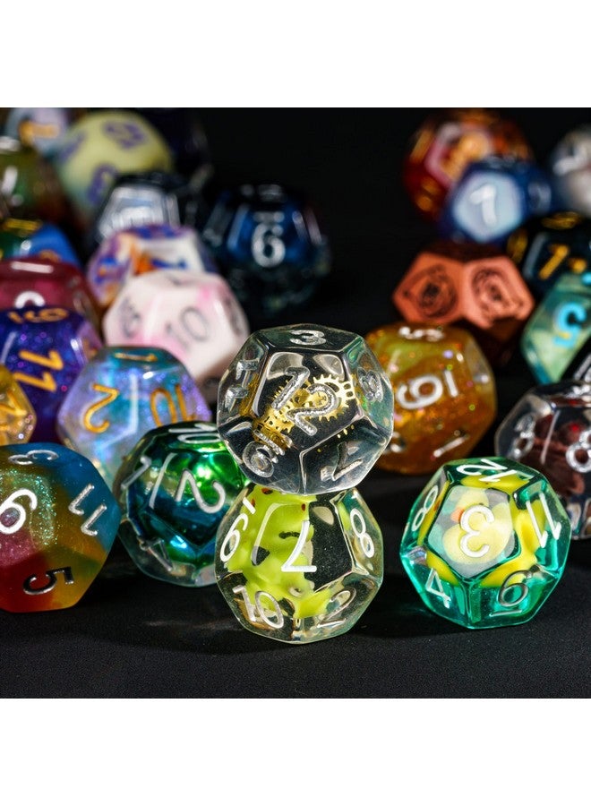 HDdais 10 Pack Of D12 Dice Random Color D12 Polyhedral Dice Set, 12 Sided D&D Dice For Dnd Rpg Mtg Table Games Dungeons And Dragons Dice - Image 3