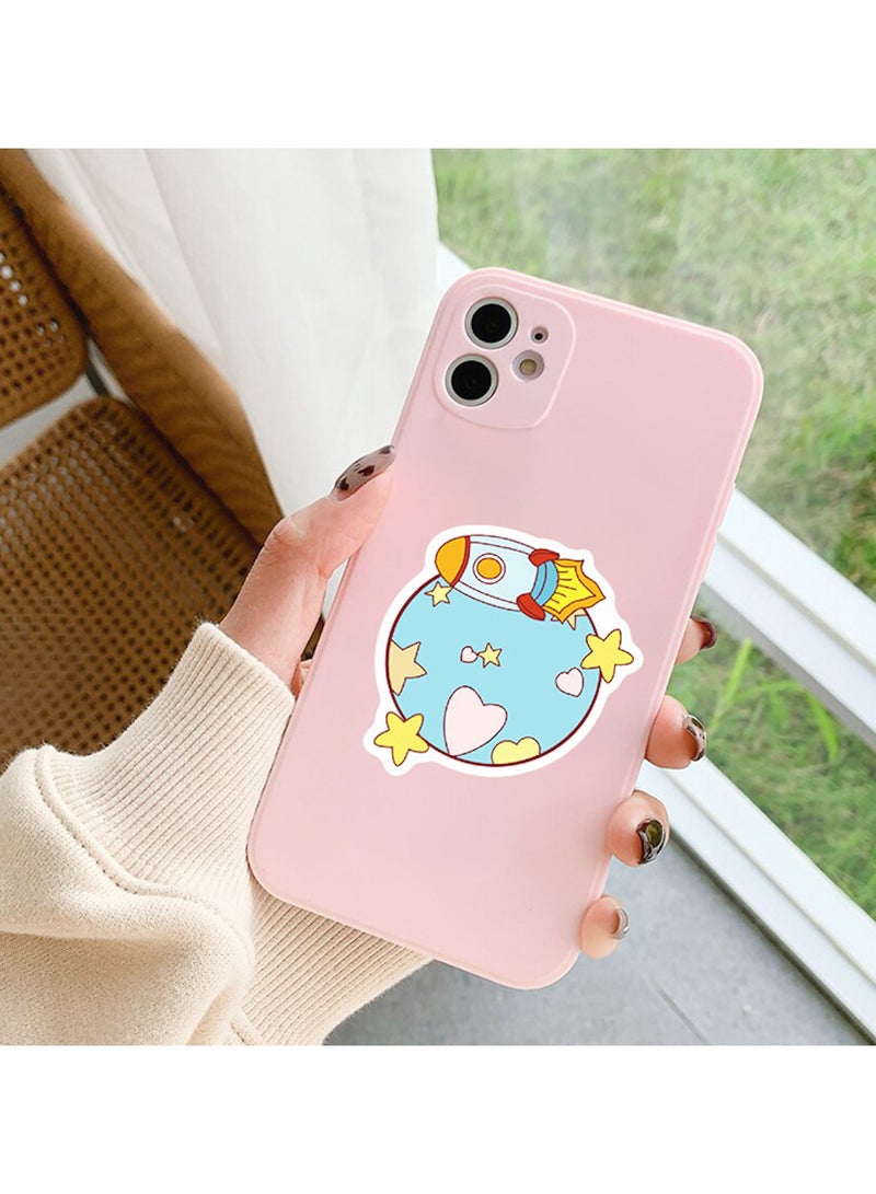 50 Pcs Space Planet Vinyl Stickers Pack for Teens Boys Girls KidsTrendy Waterproof Stickers for Laptop Tablet Flasks Water Bottles Phone Luggage Car Fashion Cartoon Decal Pack  - Image 4