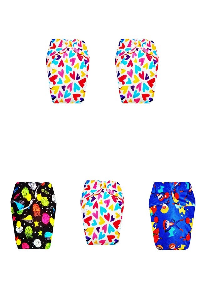 Dumbledo Premium Newborn Cloth Diaper with Integrated Soaker (Pack of 5) | Soft & Gentle | Reusable & Washable | Easy to Clean | All-Day Wear | 0 - 4 Months | Unisex Baby - Image 1