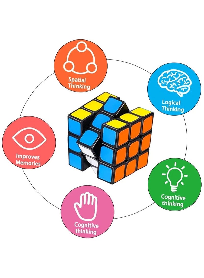 مكعبات ألغاز سحرية صغيرة – عبوة من 50 لعبة ذهنية ملونة للأطفال، مثالية لهدايا أعياد الميلاد، جوائز الصف، والتعلم الممتع - Image 4