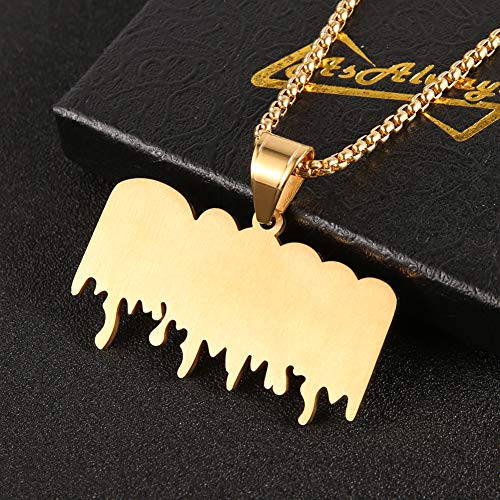 AsAlways Hip Hop King CZ Pendant Fashion Rapper Jewelry Rock Iced Out Shiny Stainless Steel Necklace for Men and Women - Image 5