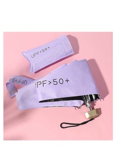 KASTWAVE Folding Umbrellas Travel Pocket Umbrella Small Mini Umbrella Light Compact Design Perfect for Travel Lightweight Portable Parasol Outdoor Summer Sun Rain Umbrellas Windproof Water Repellent  - Image 2