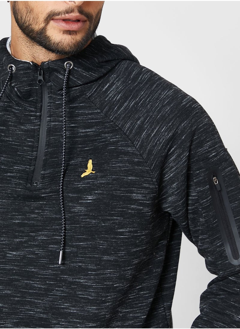 BRAVE SOUL - Raglan Sleeve High Neck Hoodie - Image 1