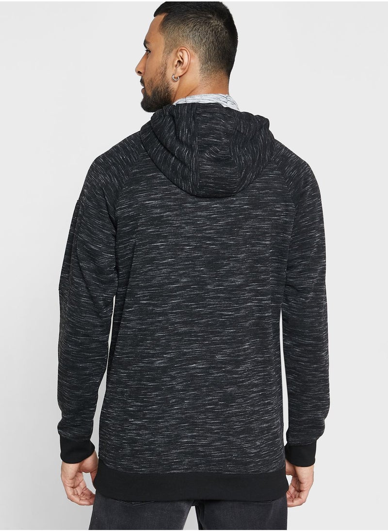 BRAVE SOUL - Raglan Sleeve High Neck Hoodie - Image 1