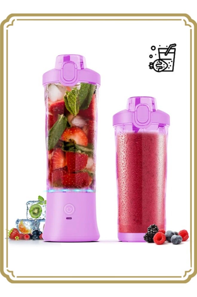 APEX Portable Blender 600ML Electric Juicer Fruit Mixers 4000mAh USB Rechargeable Smoothie Mini Blender Personal Juicer  - Image 1