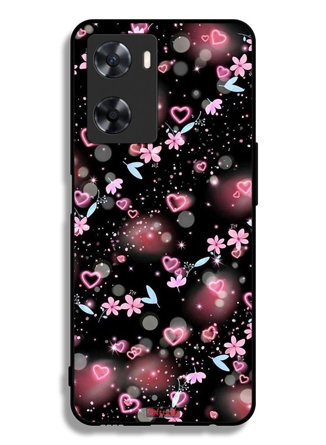Tolwak Oppo A77s Protective Case Cover Small Hearts And Flowers - Image 2