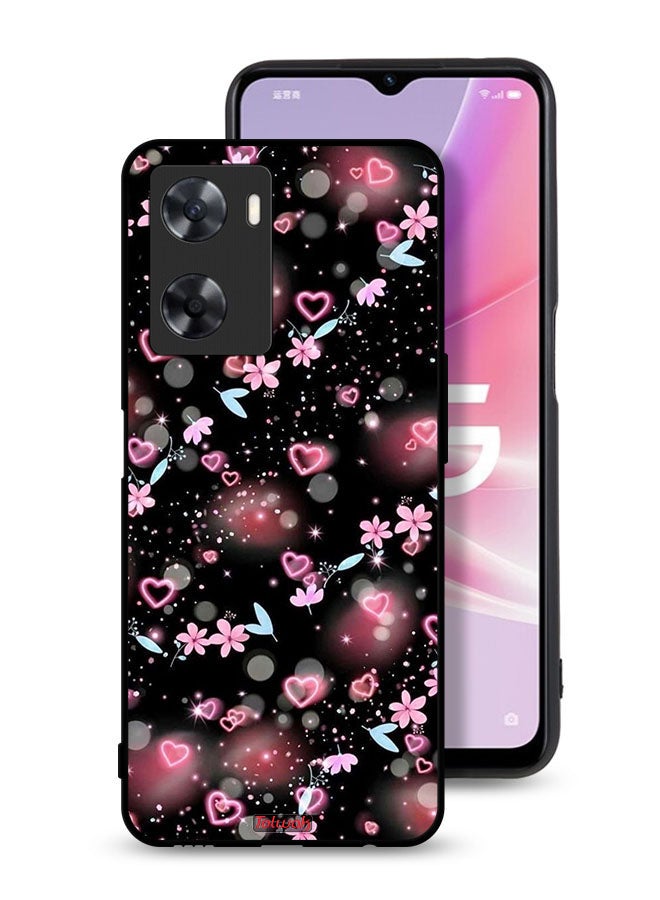 Tolwak Oppo A77s Protective Case Cover Small Hearts And Flowers - Image 1