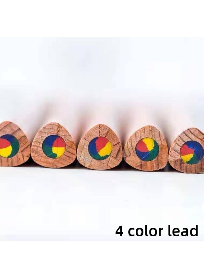 NOVOLAN Rainbow Pencil 20 pieces 4-Color Pencil Gradient Multi-Color Lead Mixed Color Student Colorful Painting Pen Convenient & Portable, From Writing & Drawing to Coloring & Doodling - Image 5