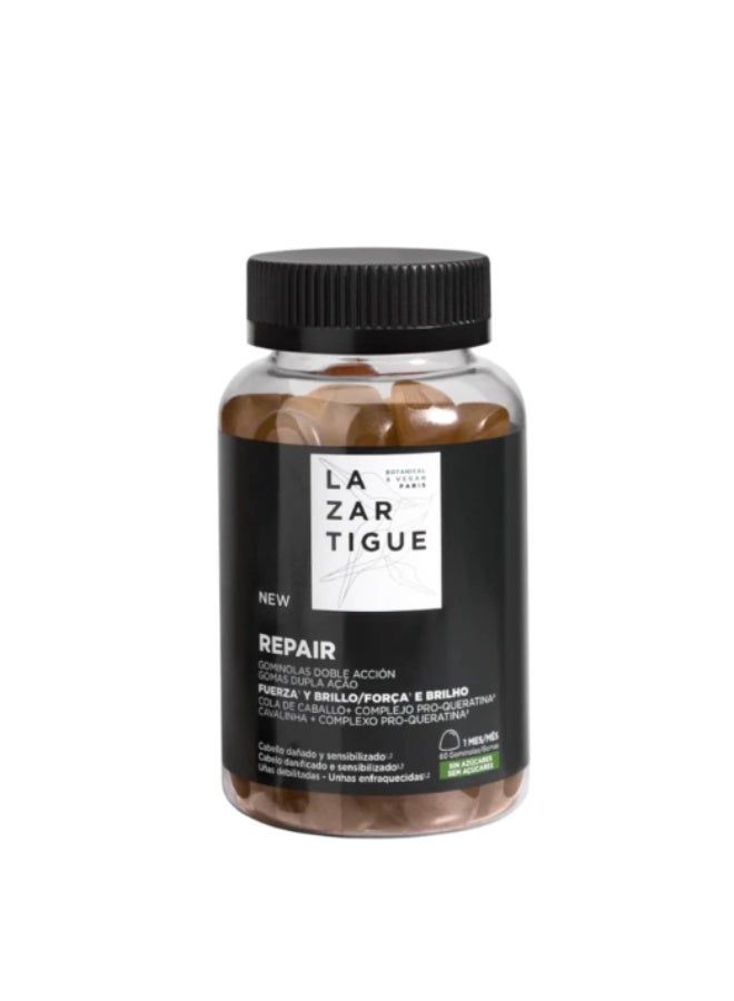 Lazartigue Repair Strength and Shine Gummies x60 - Image 1