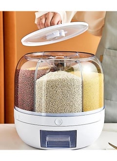 SILVER CREST Rotatable Cereal/Grain Dispenser 15Lbs, 360° Food Dispenser with One-Click Precision for Small Grains, Beans, and Rice Storage in Kitchen  - Image 4