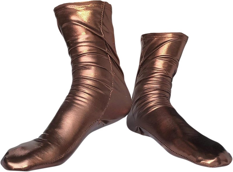 Unisex Shiny Metallic Costume Socks