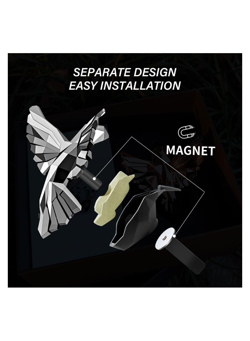 Excefore Reusable Car Air Freshener With Vent Clip, Hummingbird Modeling Vent Clip, Car Odor Eliminator, Car Decoration Accessories with 3 Scents Starter Kit - Image 4