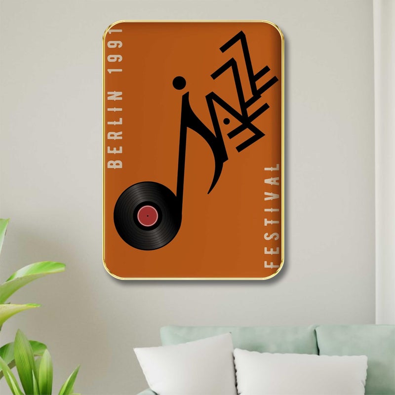 SAF Berlin Jazz Festival 1991 Wall Art – Retro Music Note & Vinyl Record Poster – Vintage Modern Jazz Artwork for Music Room, Studio, Bar & Home Decor (13 inch x 19 inch) MG01-144 - Image 5