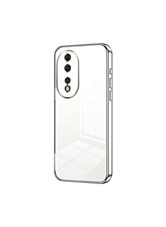 اس-توب جراب لهاتف Honor 80، جراب هاتف شفاف مطلي بفتحة دقيقة - Image 1