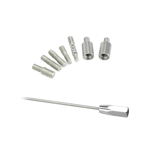 Scosche RM13SMX 13" (30cm) Universal Car Radio Antenna Mast - Top Mount Replacement Mast with Threaded Adapters and Spacers - Fits Domestic and Import Vehicles - AM/FM Auto Antenna - Car Truck and SUV - Image 2