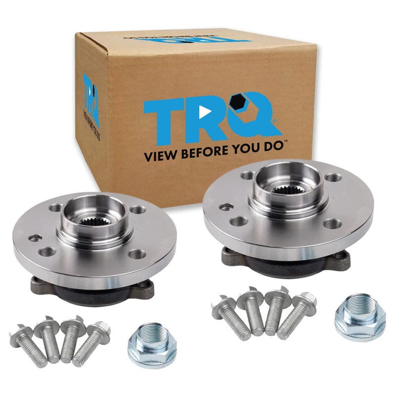 TRQ Front Wheel Hub Bearings Assembly Set Compatible with 2007-2015 Mini Cooper - Image 1