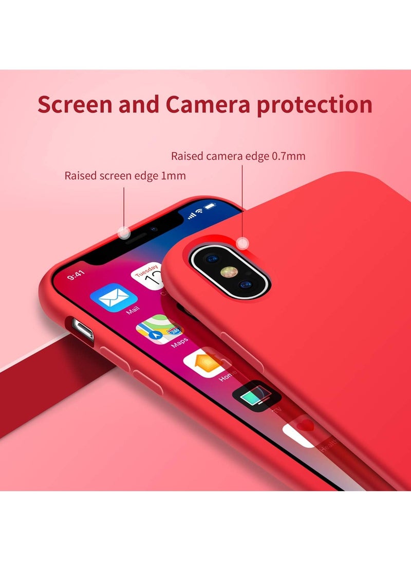 DUSALA iPhone XS Max Case, Liquid Silicone Phone Case for iPhone XS Max 6.8 Inch, Colorful Silky-Soft Protective Cover (Red) - Image 5