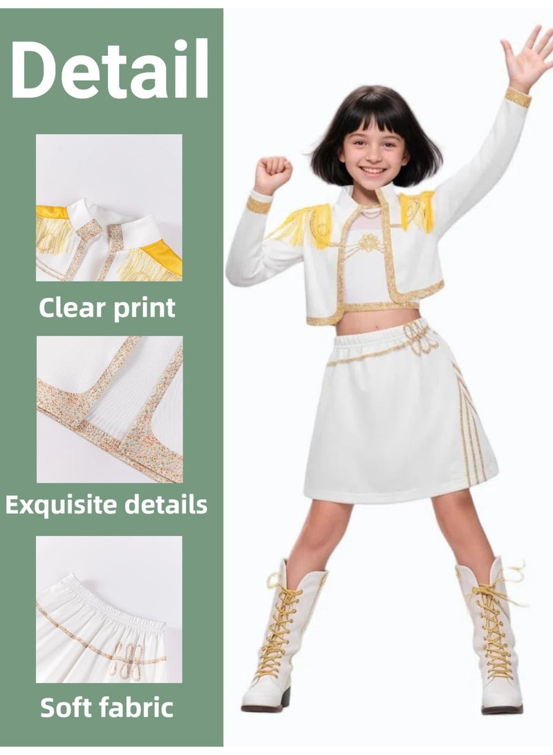 Bluejw 1 Set KPOP Hunters Costume Kids Rumi Mira Zoey Cosplay Outfits Pop Singers Role Play - Image 3
