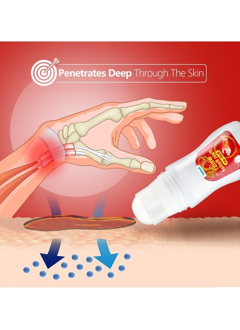 Sumifun Tenosynovitis Roller, Relieves Wrist and Finger Joint Pain, Natural Plant Extracts 40ml - Image 3