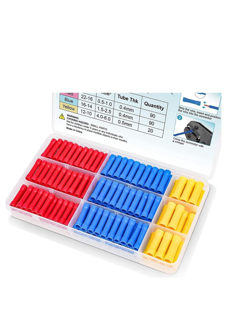 Y&D 200 Pcs Insulated Electrical Connectors Kit Automotive Wire Crimp Terminals Splice Resists Corrosion  - Image 1