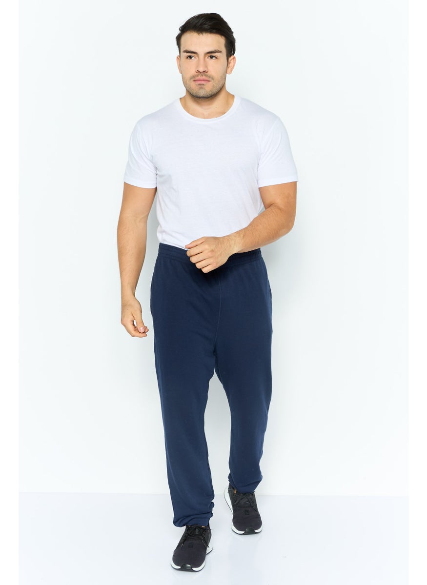 Reebok - Men Sportswear Fit Drawstring Training Pants, Navy - Image 1
