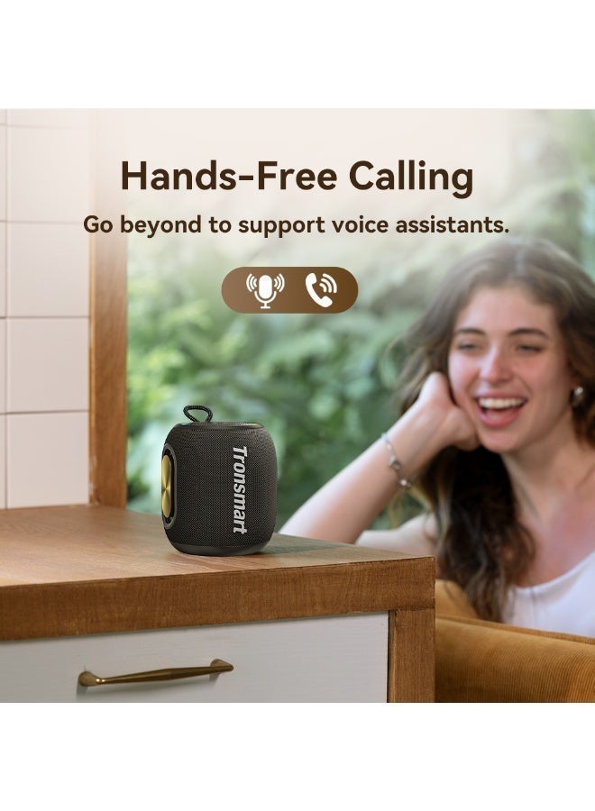 Tronsmart T8 Mini Portable Bluetooth Speaker 5.3, 16W Big Bass, 20 Hours Playtime, 360° Stereo Sound, IPX7 Waterproof, Custom EQ & Light, for Home, Outdoor, Travel (Red) - Image 4