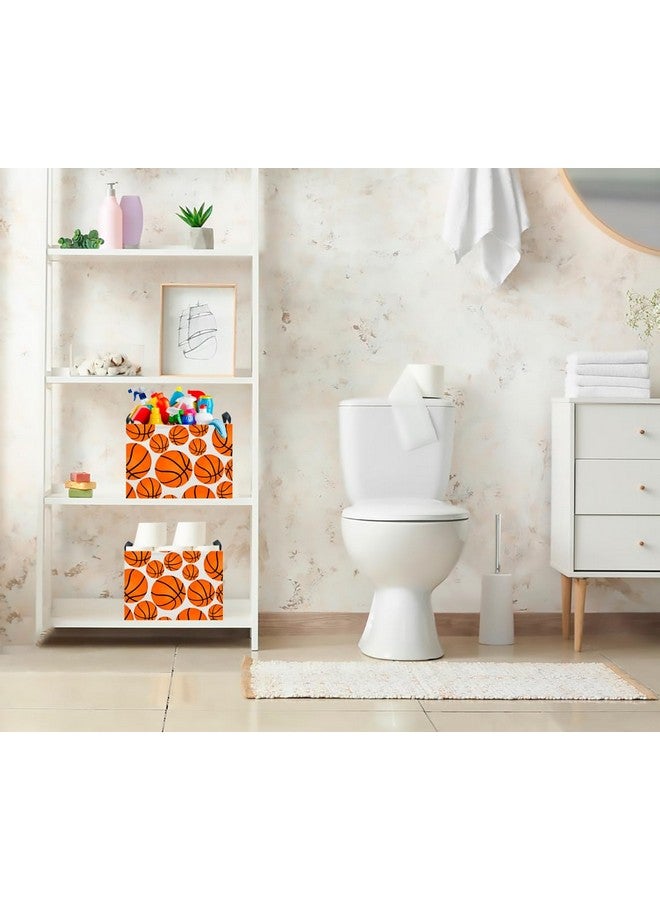 CLOCOR Rectangular Basketball Print Storage Basket Empty,Gift Basket for Kids,Toys Bin,Books Box,Room Decor(Basketball) - Image 5