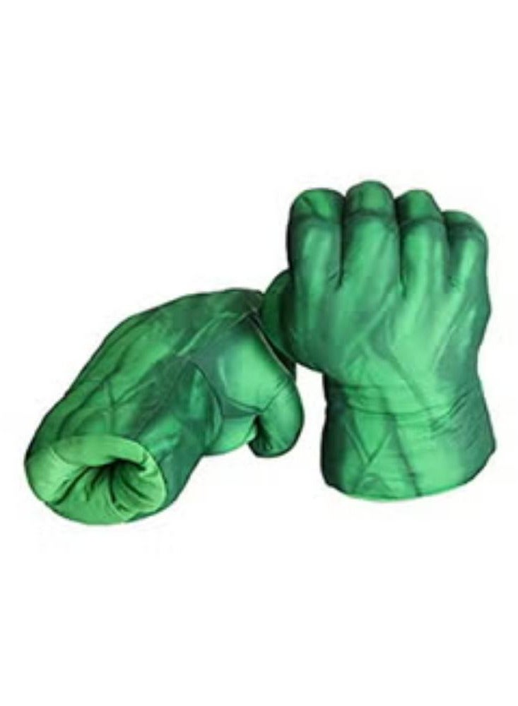 2-Piece Plush Hulk Gloves Set - Image 1